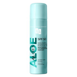 AA Aloes, nawilżająca mgiełka ochronna, SPF 50, 100 ml - zdjęcie produktu