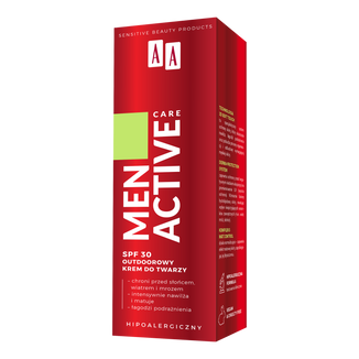 AA Men Active Care, outdoorowy krem do twarzy, SPF 30, 50 ml - zdjęcie produktu