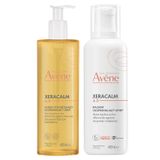 Zestaw Avene XeraCalm A.D, balsam uzupełniający lipidy do twarzy i ciała, skóra bardzo sucha, atopowa i swędząca, 400 ml + oczyszczający olejek uzupełniający lipidy, 400 ml - miniaturka zdjęcia produktu
