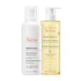 Zestaw Avene XeraCalm A.D, krem uzupełniający lipidy do twarzy i ciała, skóra bardzo sucha, atopowa i swędząca, 400 ml + oczyszczający olejek uzupełniający lipidy, 400 ml - miniaturka zdjęcia produktu