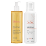 Zestaw Avene XeraCalm A.D, krem uzupełniający lipidy do twarzy i ciała, skóra bardzo sucha, atopowa i swędząca, 400 ml + oczyszczający olejek uzupełniający lipidy, 400 ml - miniaturka zdjęcia produktu