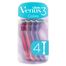 Gillette Venus 3 Colors, maszynka do golenia dla kobiet, jednorazowa, 4 sztuki - miniaturka  zdjęcia produktu
