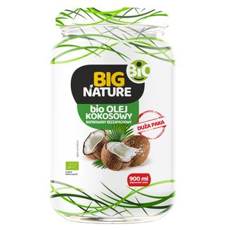 Big Nature Bio Olej kokosowy extra virgin, tłoczony na zimno, 480 ml USZKODZONE OPAKOWANIE - zdjęcie produktu