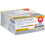 Pic Solution Insulin Syringes, strzykawka insulinowa 0,5 ml z igłą 31G (0,25 mm) x 8 mm, 100 sztuk - miniaturka zdjęcia produktu