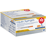 Pic Solution Insulin Syringes, strzykawka insulinowa 1 ml z igłą 30G (0,30 mm) x 8 mm, 100 sztuk - miniaturka zdjęcia produktu