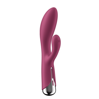 Satisfyer Spinning Rabbit 1, wibrator króliczek, czerwony - zdjęcie produktu