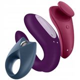 Satisfyer Partner Box 3, zestaw pierścień erekcyjny i wibrator - miniaturka zdjęcia produktu