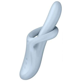 Satisfyer Heat Flex 4, podgrzewany wibrator do stymulacji punktu G, niebieski, 1 sztuka - zdjęcie produktu
