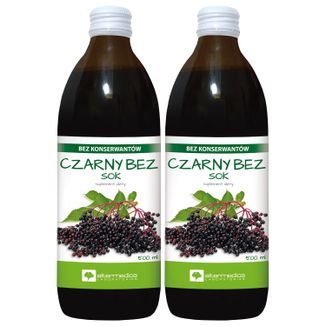 Zestaw Alter Medica Czarny Bez, sok, 2 x 500 ml - zdjęcie produktu