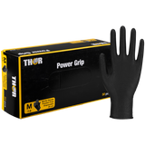 Thor Power Grip, rękawice nitrylowe, niejałowe, bezpudrowe, czarne, rozmiar M, 50 sztuk - miniaturka zdjęcia produktu