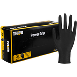 Thor Power Grip, rękawice nitrylowe, niejałowe, bezpudrowe, czarne, rozmiar XL, 50 sztuk - miniaturka zdjęcia produktu