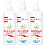 Zestaw Emolium Dermocare 3w1, płyn do kąpieli, żel do mycia i szampon, po 1 miesiącu, 3 x 400 ml - miniaturka zdjęcia produktu