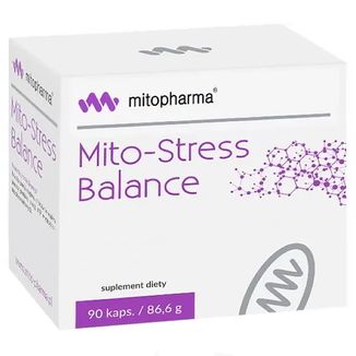 Mito-Pharma Mito-Stress Balance, magnez, witamina C i tauryna, 90 kapsułek Mito-Pharma Mito-Stress Balance, magnez, witamina C i tauryna, 90 kapsułek - zdjęcie produktu