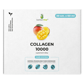 BetterMe Collagen 10000, shot, smak mango, 60 ml x 30 sztuk KRÓTKA DATA - zdjęcie produktu
