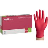 EasyCare Nitrile, rękawice nitrylowe, niejałowe, bezpudrowe, malinowe, rozmiar L, 100 sztuk - miniaturka zdjęcia produktu