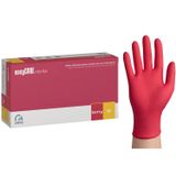 EasyCare Nitrile, rękawice nitrylowe, niejałowe, bezpudrowe, malinowe, rozmiar M, 100 sztuk USZKODZONE OPAKOWANIE - miniaturka zdjęcia produktu
