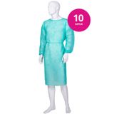 BETAtex, fartuch medyczny z gumkami, włókninowy, niejałowy, zielony, rozmiar XL, 10 sztuk BETAtex, fartuch medyczny z gumkami, włókninowy, niejałowy, zielony, rozmiar XL, 10 sztuk - miniaturka zdjęcia produktu