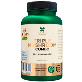 Lanco Nutritions Triple Mushroom Combo, 60 kapsułek - zdjęcie produktu
