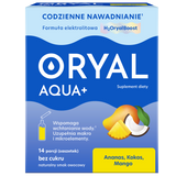 Oryal Aqua+ Ananas, Kokos, Mango, bez cukru, 14 saszetek KRÓTKA DATA - miniaturka zdjęcia produktu