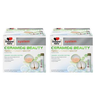 Zestaw Doppelherz System Ceramide Beauty, owocowy smak mango i marakui, 2 x 30 ampułek - zdjęcie produktu