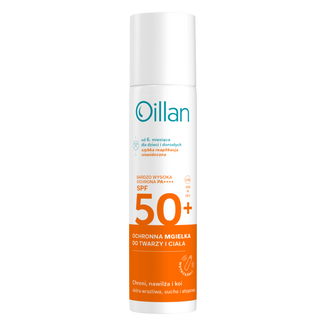 Oillan Sun, ochrona mgiełka do twarzy i ciała, od 6 miesiąca, SPF 50+, 75 ml - zdjęcie produktu