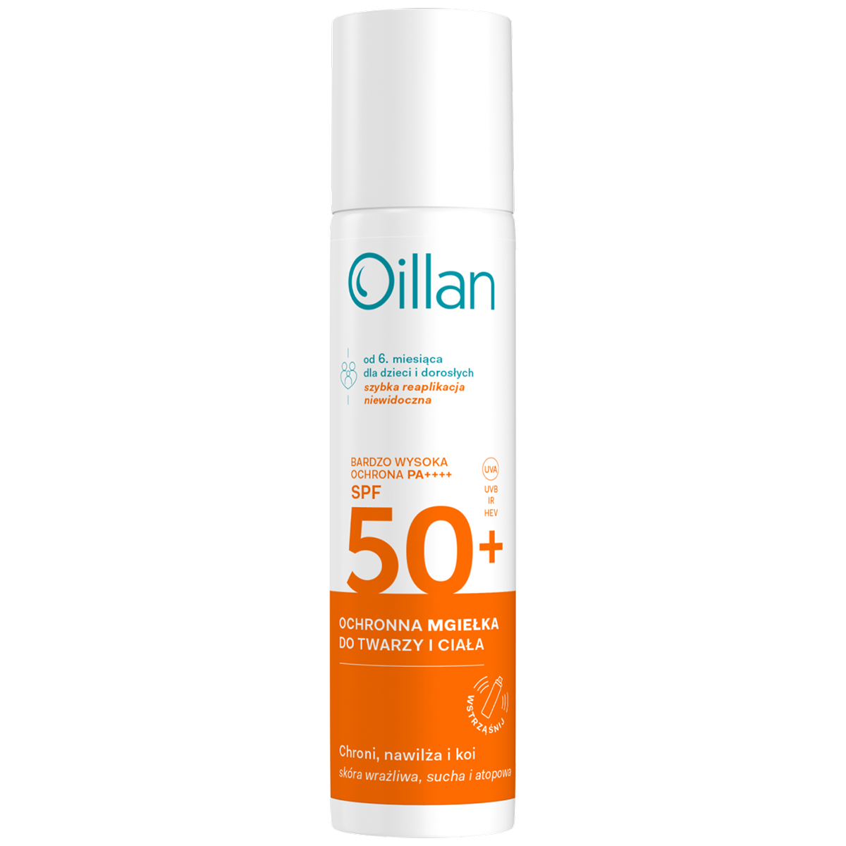 Oillan Oillan Sun, ochronna mgiełka do twarzy i ciała, od 6 miesiąca, SPF 50+, 75 ml — Inhaltsstoffe und Bewertung
