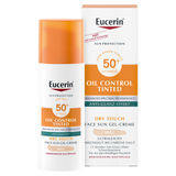 Eucerin Sun Protection Oil Control, żel-krem ochronny koloryzujący, light, SPF 50+, 50 ml - miniaturka zdjęcia produktu