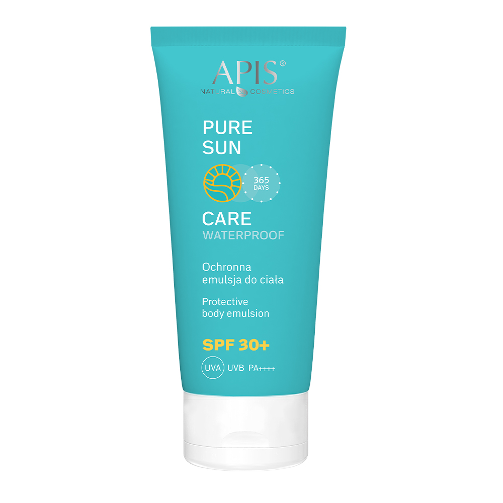 Nieznana Apis Natural Cosmetics Pure Sun Care, ochronna emulsja do ciała, SPF 30, 200 ml — Składniki i ocena