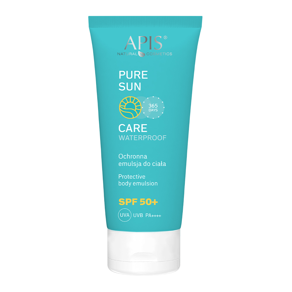 Nieznana Apis Natural Cosmetics Pure Sun Care, ochronna emulsja do ciała, SPF 50, 200 ml — Składniki i ocena