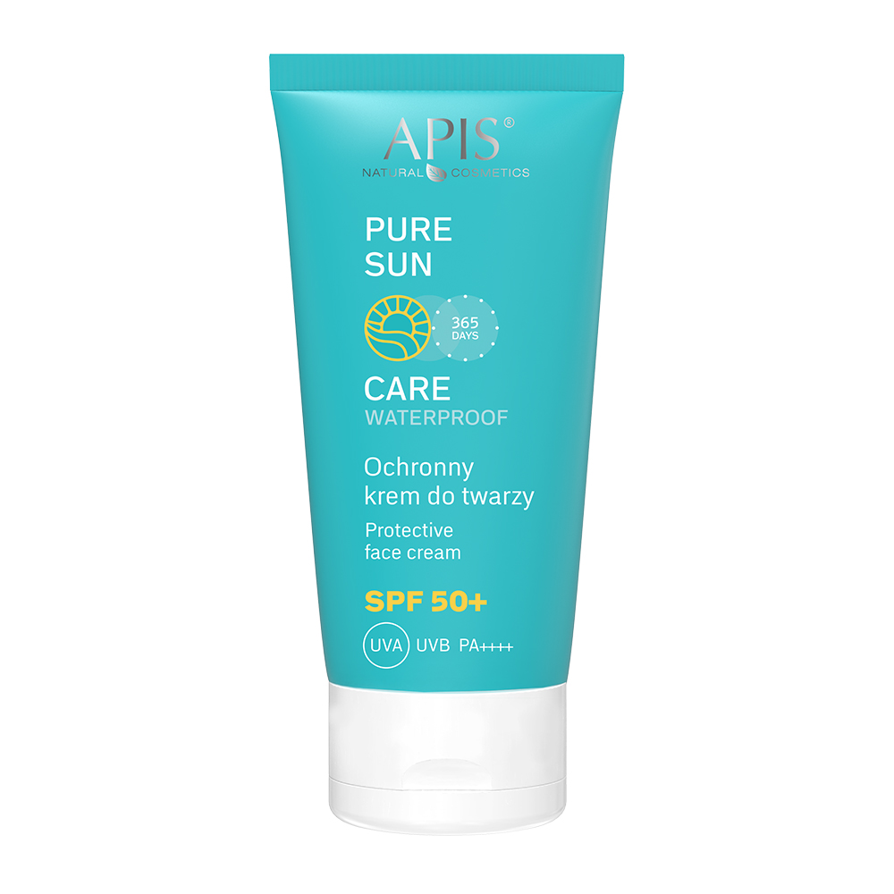 Nieznana Apis Natural Cosmetics Pure Sun Care, ochronny krem do twarzy, SPF 50, 50 ml