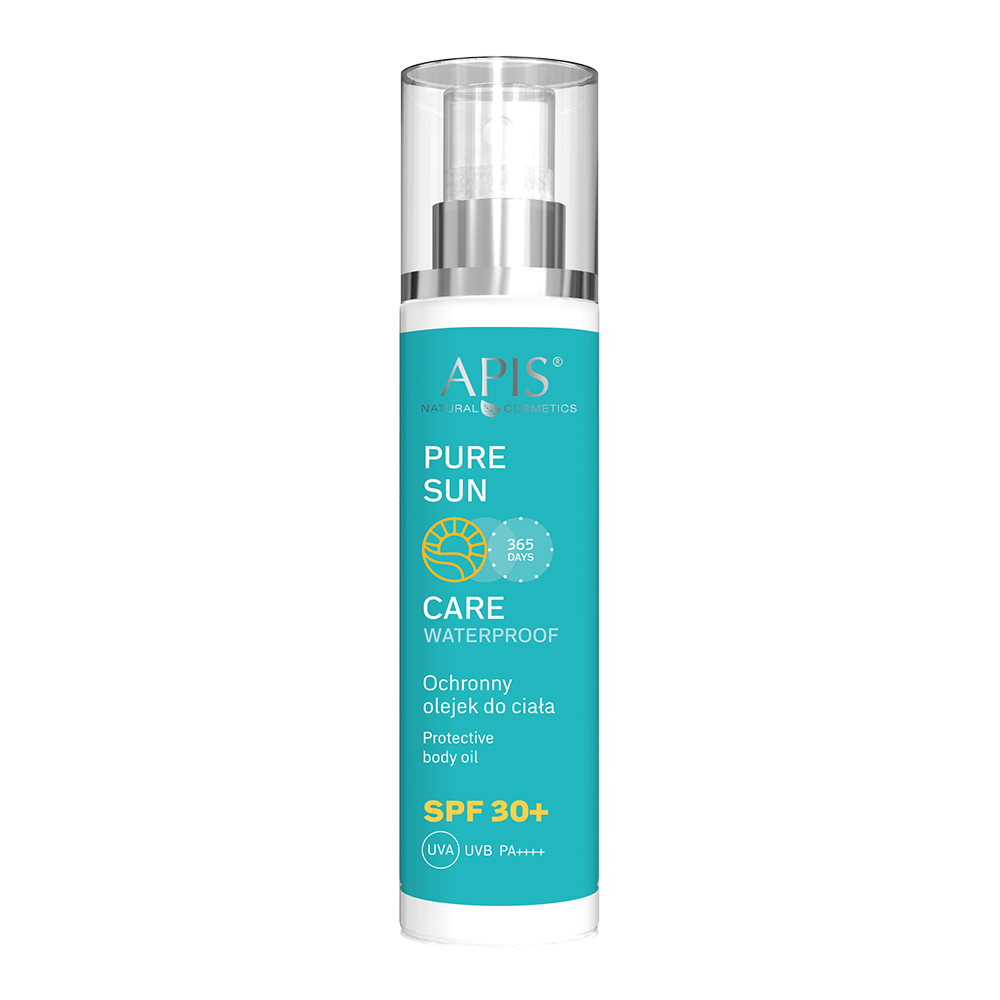 Nieznana Apis Natural Cosmetics Pure Sun Care, ochronny olejek do ciała, SPF 30, 150 ml
