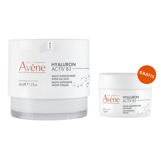 Avene Hyaluron Activ B3, multi intensywny krem na noc, 40 ml + krem odbudowujący komórki, 7 ml gratis - zdjęcie produktu