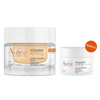 Avene Vitamin Activ Cg, krem intensywnie rozświetlający, 50 ml + krem odbudowujący komórki, 7 ml gratis - zdjęcie produktu