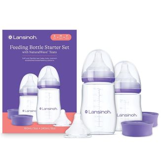 Lansinoh, zestaw startowy, butelki do karmienia ze smoczkami NaturalWave - zdjęcie produktu