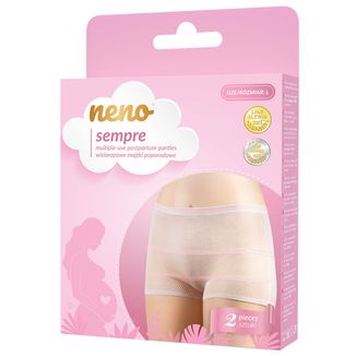 Neno Sempre, wielorazowe majtki poporodowe, rozmiar L, 2 sztuki USZKODZONE OPAKOWANIE Neno Sempre, wielorazowe majtki poporodowe, rozmiar L, 2 sztuki USZKODZONE OPAKOWANIE - zdjęcie produktu