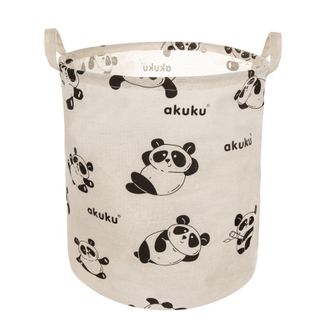 Akuku, składany kosz na zabawki, panda, 1 sztuka USZKODZONE OPAKOWANIE - zdjęcie produktu