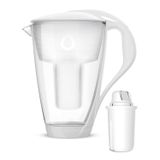 Dafi Crystal Led, szklany dzbanek filtrujący, biały, 2 l + filtr Classic, 1 sztuka - miniaturka zdjęcia produktu