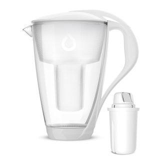 Dafi Crystal Led, szklany dzbanek filtrujący, biały, 2 l + filtr Classic, 1 sztuka - zdjęcie produktu