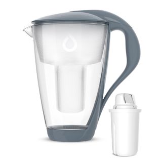 Dafi Crystal Led, szklany dzbanek filtrujący, stalowy, 2 l + filtr Classic, 1 sztuka - zdjęcie produktu