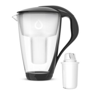 Dafi Crystal Led, szklany dzbanek filtrujący 2 l, czarny + filtr Classic, 1 sztuka USZKODZONE OPAKOWANIE - zdjęcie produktu