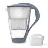 Dafi Crystal Led, szklany dzbanek filtrujący, stalowy, 2 l + filtr Unimax, 1 sztuka - miniaturka zdjęcia produktu