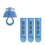 Zestaw Dafi, filtr do butelki, 3 sztuki + zakrętka do butelki Soft, niebieska, 1 sztuka - miniaturka zdjęcia produktu
