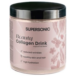 Supersonic Beauty Collagen Drink, smak owoców tropikalnych, 185 g - zdjęcie produktu