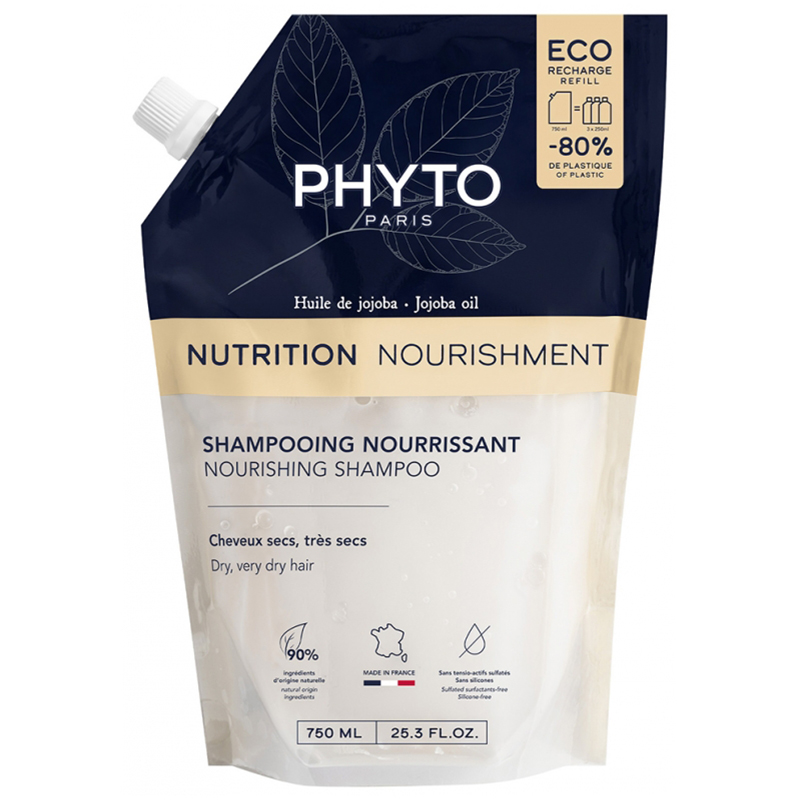 Phyto Phyto Nutrition, pflegend Shampoo trocken und sehr trocken, refill, 750 ml — Inhaltsstoffe und Bewertung
