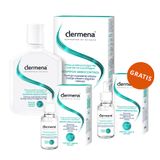 Zestaw Dermena Sebocontrol, szampon do włosów przetłuszczajacych się, nadmiernie wypadających, 200 ml + serum stymulujące odrastanie włosów, 50 ml + 50 ml gratis - miniaturka zdjęcia produktu