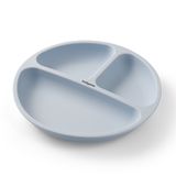 BabyOno, silikonowy talerzyk z przyssawką, niebieski, od 6 miesiąca, 1 sztuka USZKODZONE OPAKOWANIE - miniaturka zdjęcia produktu