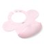 BabyOno, silikonowy śliniak z regulowanym zapięciem, różowy, od 6 miesiąca, 1 sztuka - miniaturka 2 zdjęcia produktu