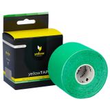 YellowSport YellowTape, taśma do kinesiotapingu, zielona, 5 cm x 5 m - miniaturka zdjęcia produktu