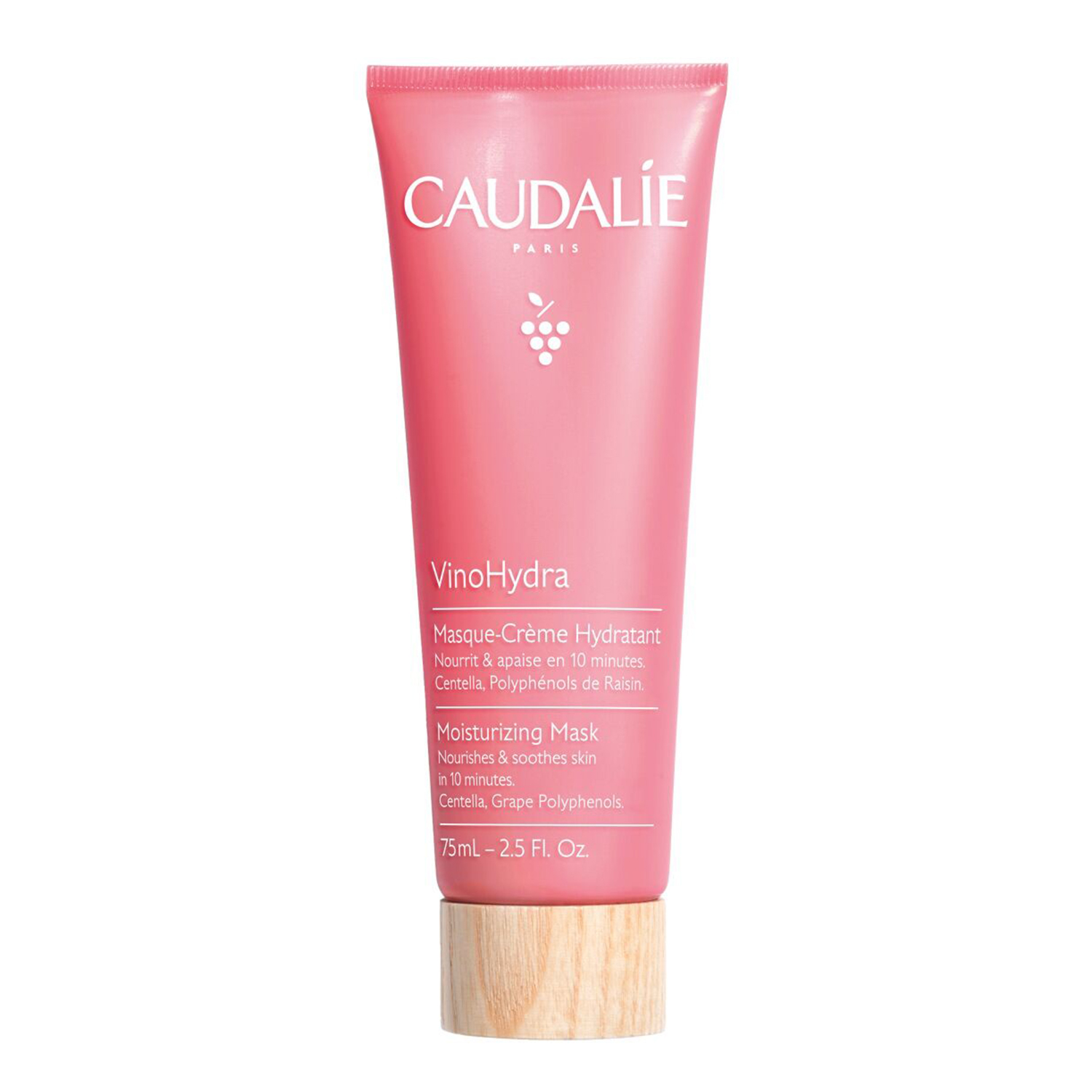 Nieznana Caudalie Vinohydra Moisturizing, nawilżająca maska do twarzy, 75 ml — Składniki i ocena