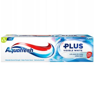 Aquafresh Plus Visible White, wybielająca pasta do zębów, 75 ml - zdjęcie produktu
